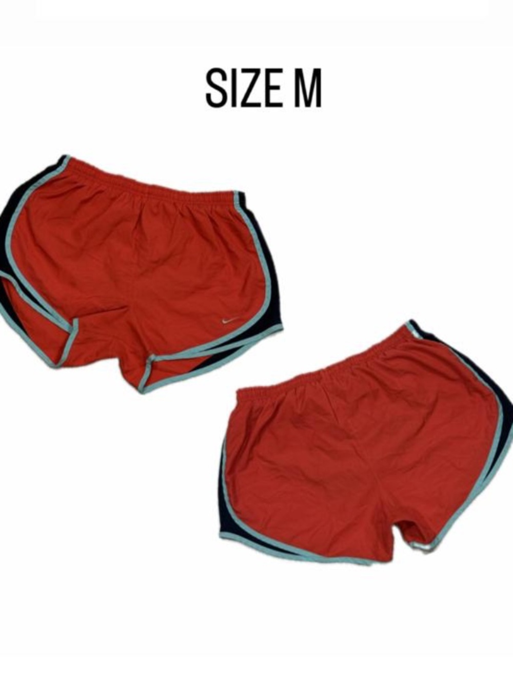 Nike Tempo Running Shorts - Burnt Orange & Navy - Size Medium.